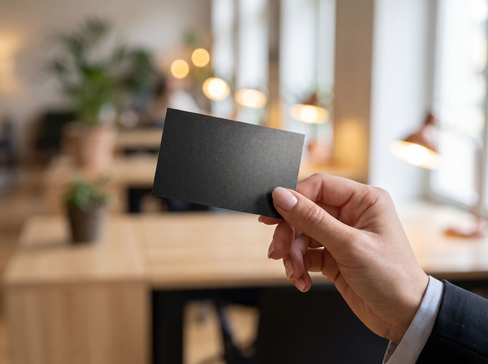 iCard negra mate soft-touch